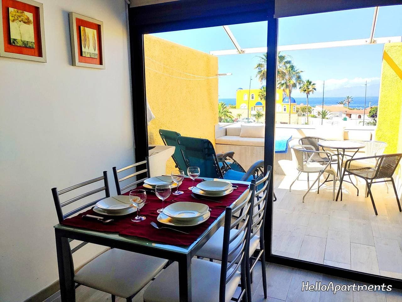 Foto 4 von 25: Charmantes modernes Apartment mit Terrasse und Pool in Playa de La Arena