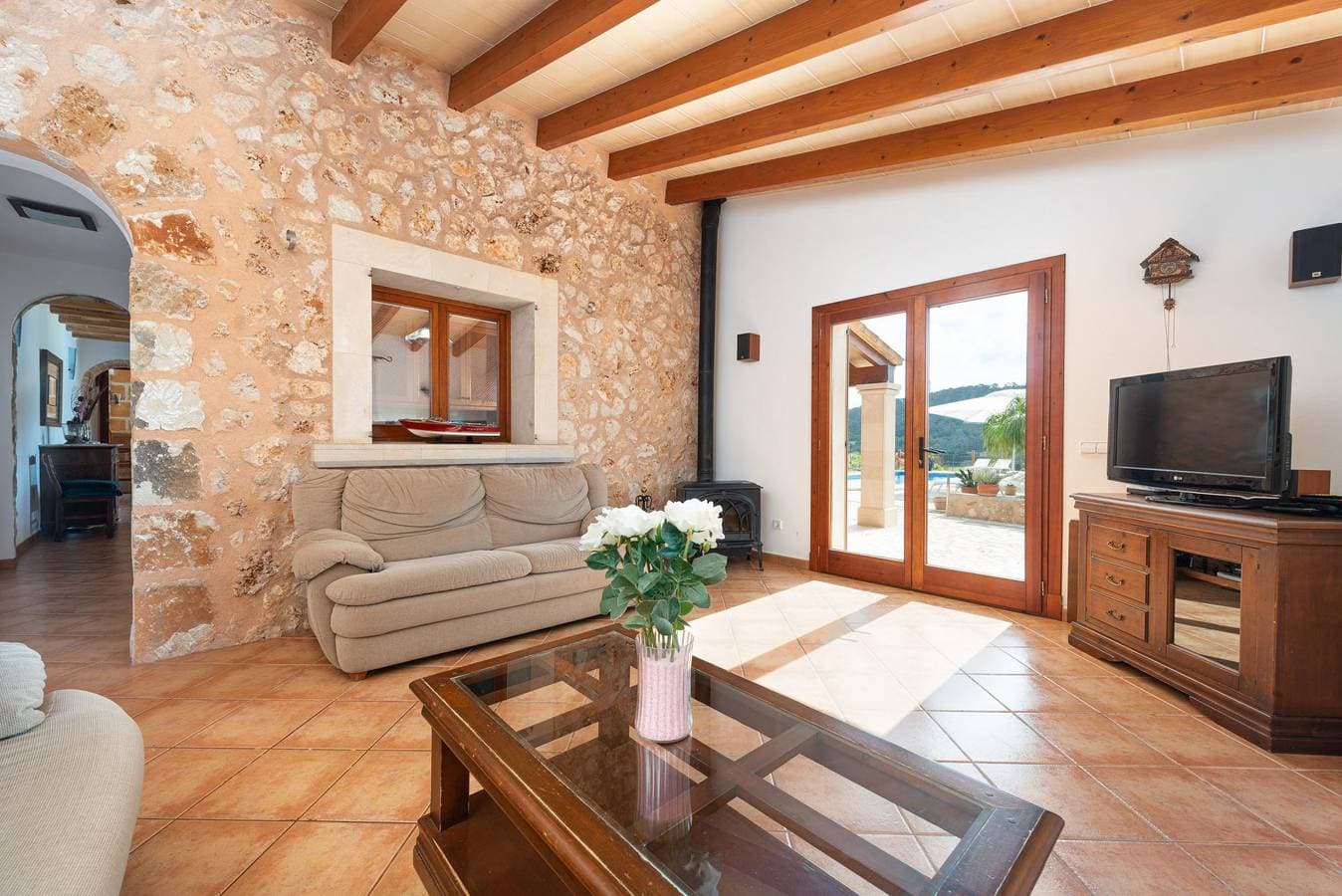 Foto 8 von 30: Can Lliganya - Rustikale Villa mit privatem Pool und kostenloses W-Lan