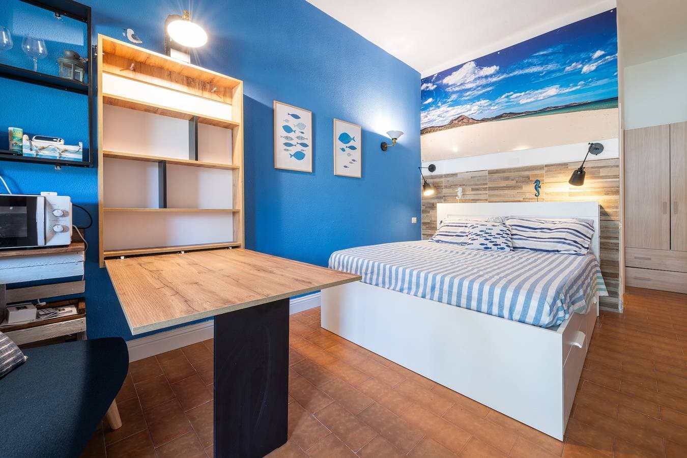 Foto 13 von 24: Einzimmerapartment 'Monolocale Costa Rei' mit privater Terrasse, Gemeinschaftsgarten und Klimaanlage
