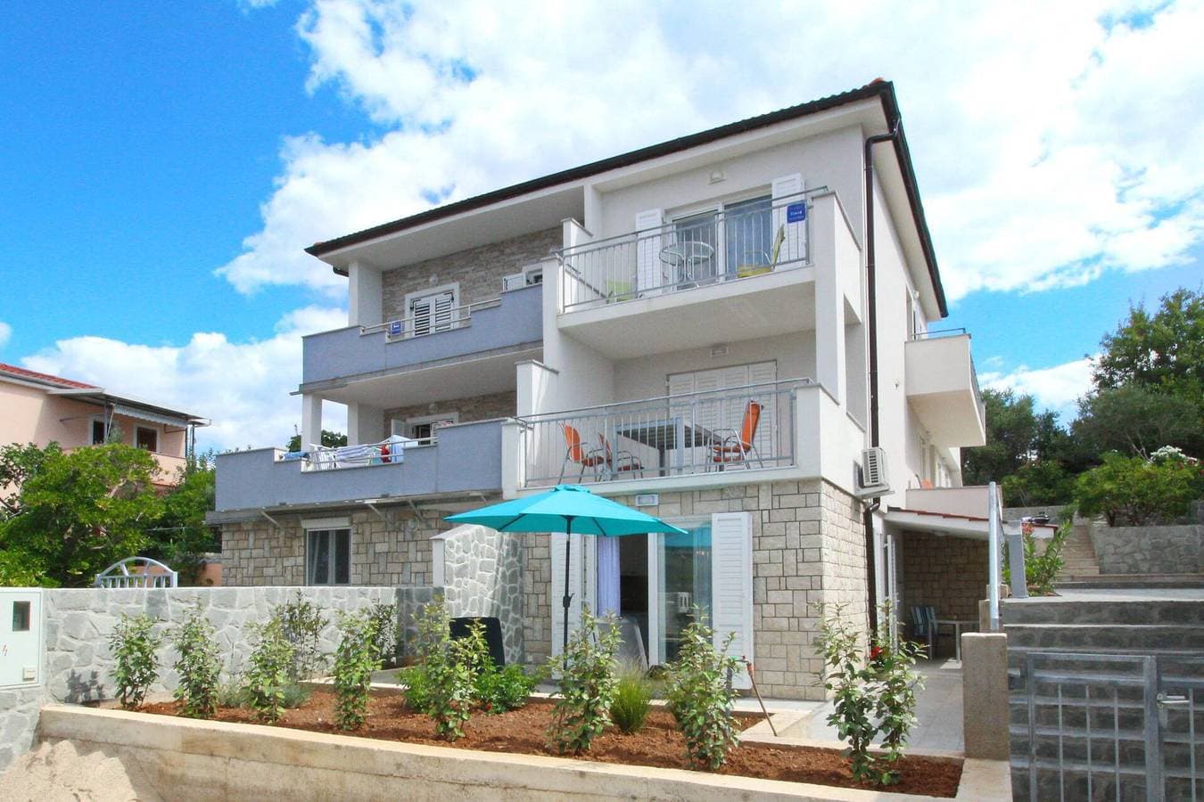 Foto 4 von 24: Studio-Apartment More - direkt am Meer, Meerblick, Terrasse, Waschraum, Grill