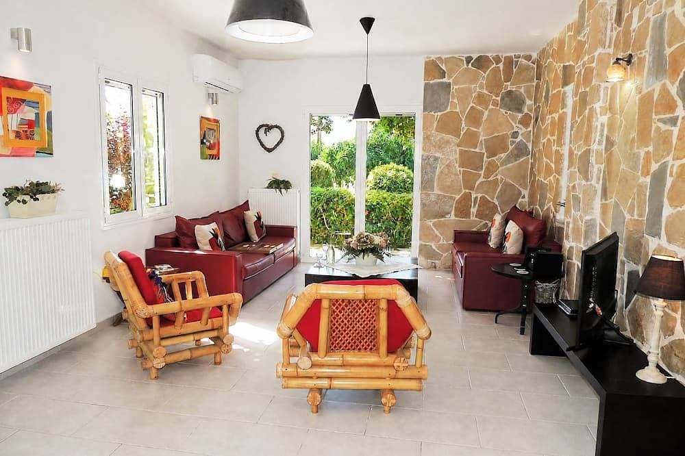 Foto 8 von 30: Villa Adelphi in der Nähe von Kalives. 2 Schlafzimmer, privater Pool, Aussicht und alle Annehmlichkeiten.