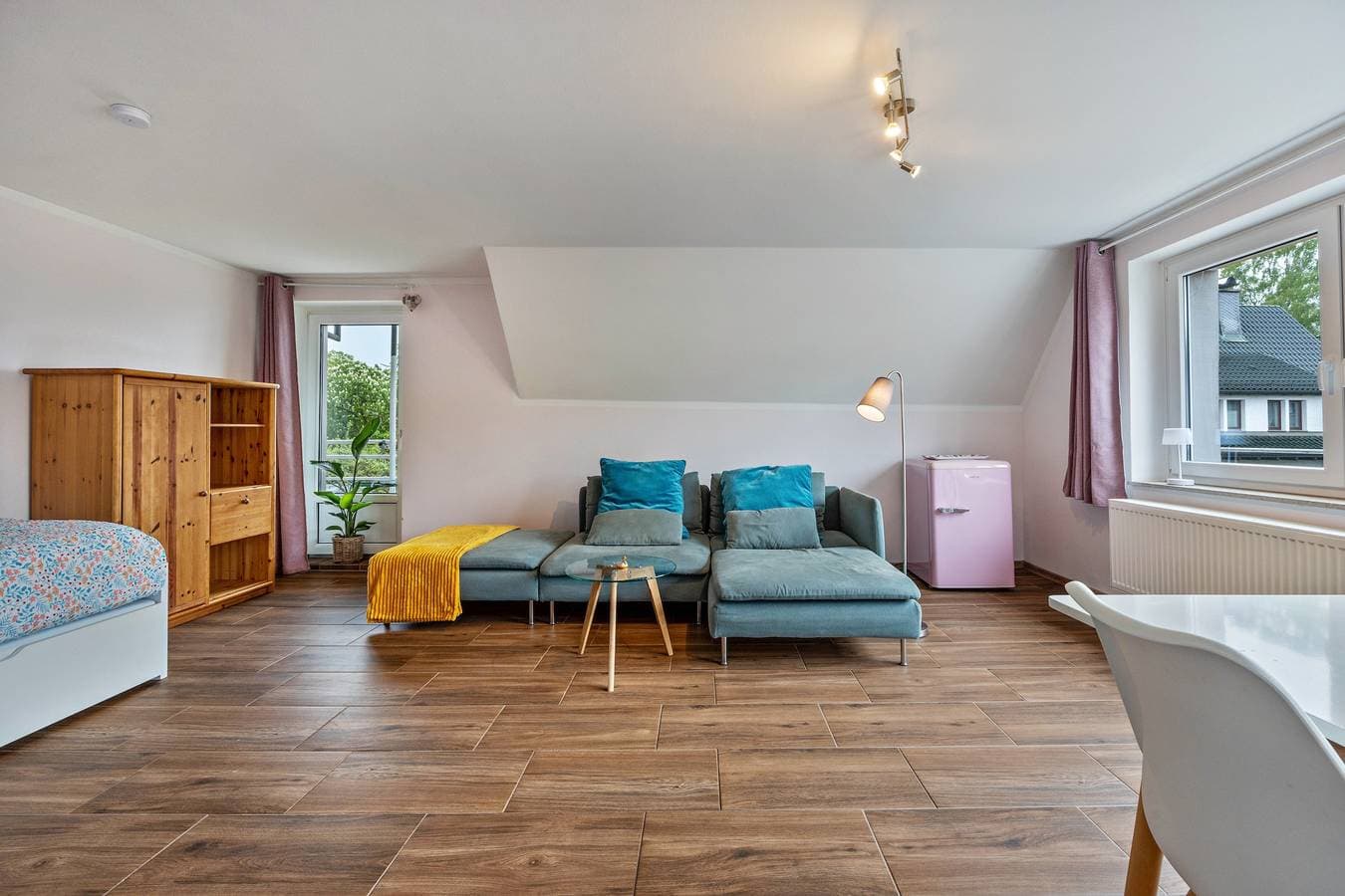 Foto 6 von 25: Einzimmerapartment 'Ruhiges Apartment' mit Balkon und Wi-Fi