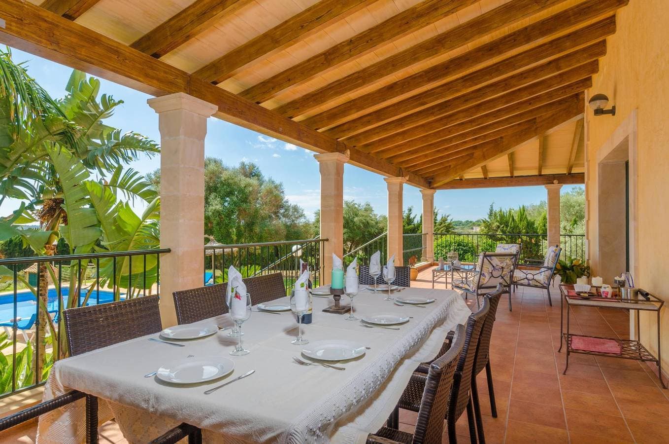 Foto 5 von 58: Can Bou – Villa mit Privatpool am Stadtrand von Ses Salines und nur 4 km vom Strand entfernt. WiFi gratis.