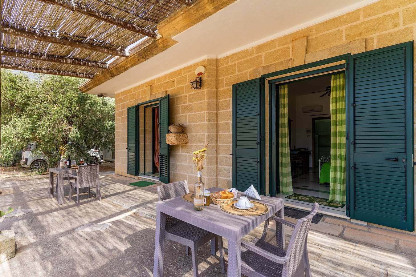 Foto 4 von 29: Ferienwohnung "Domus Mea Salento Arazzo Verde" mit Gemeinschaftspool, Gemeinschaftsterrasse und WLAN