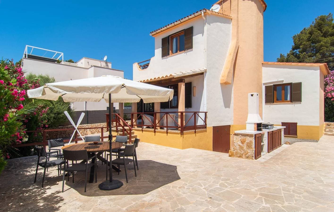 Meerblick-Apartment mit Pool, Terrasse & AC - Cala Pi 800m 1