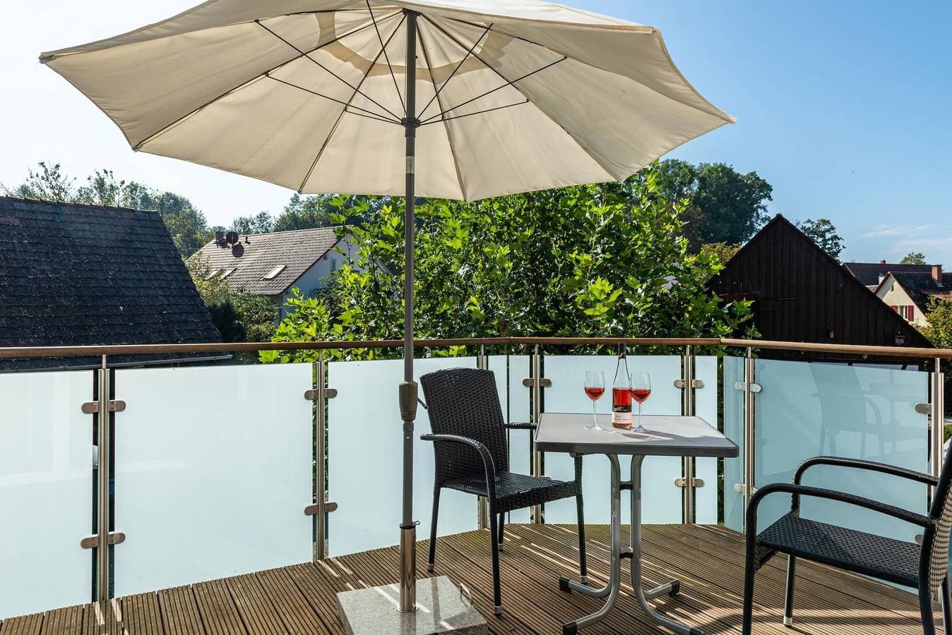 Foto 5 von 45: Ferienhaus mit Balkon, Terrasse, privater Terrasse, Gemeinschaftsgarten und WLAN