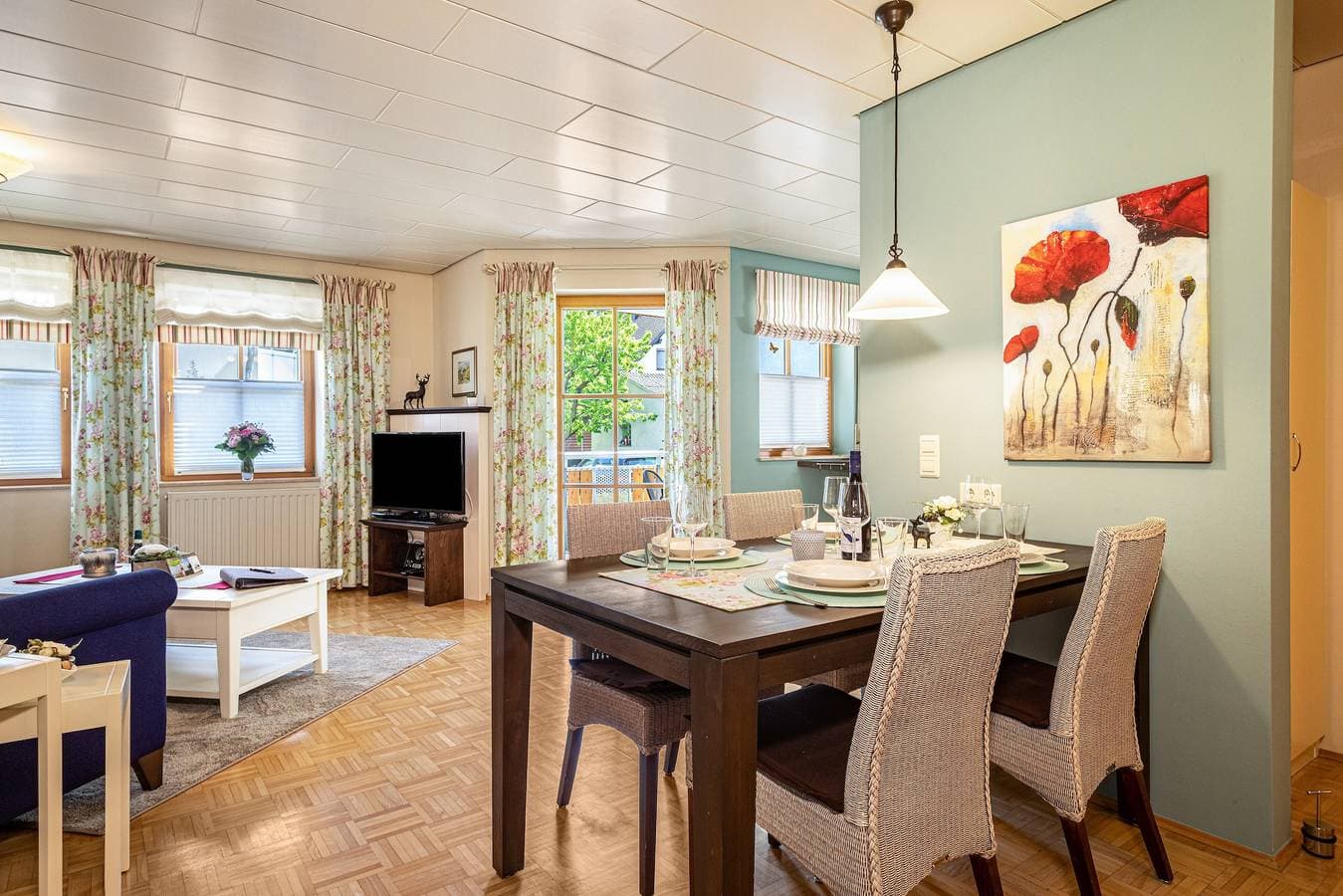 Foto 8 von 21: Gemütliche Ferienwohnung 1 auf dem "Trostelhof" mit Balkon