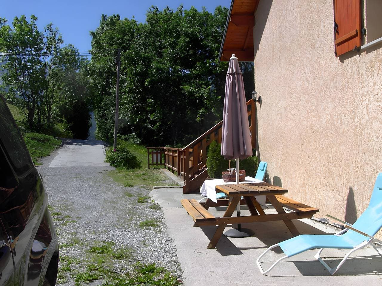Foto 13 von 28: Gîte für 6 Personen mit Bergblick und Balkon