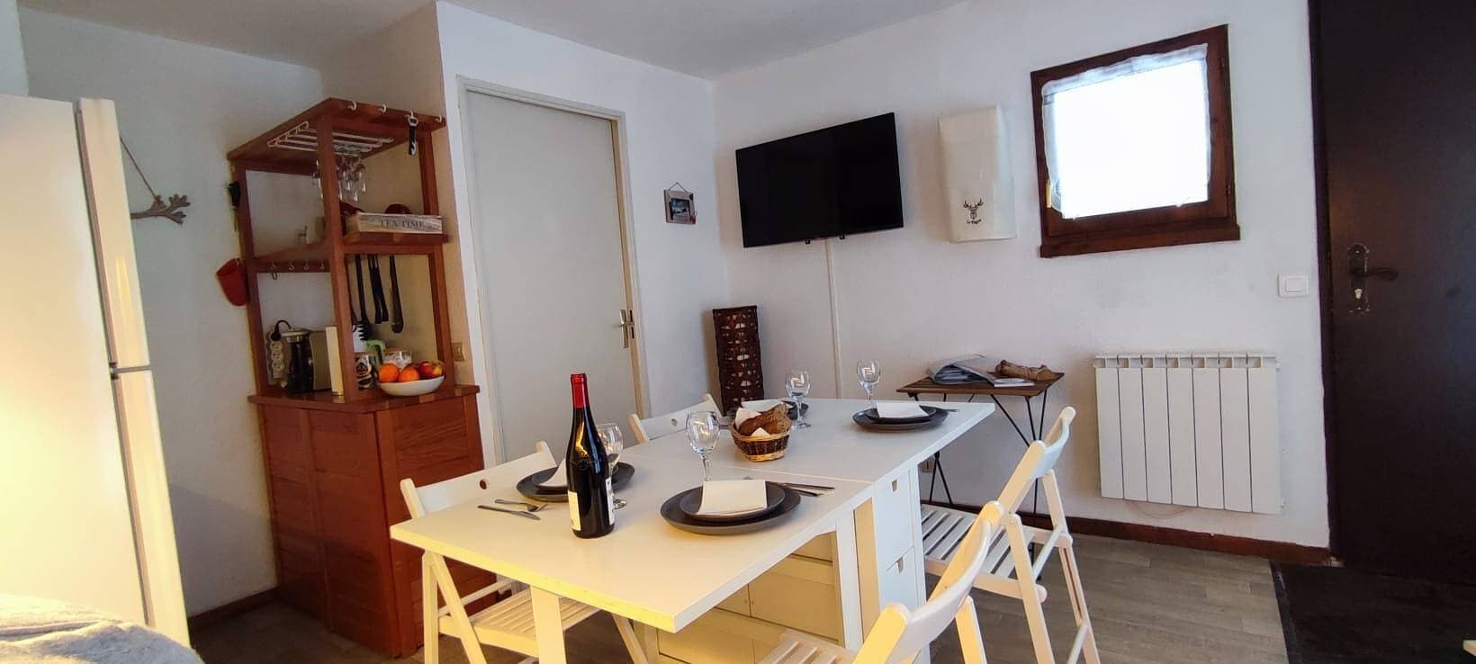 Foto 10 von 32: Apartment 'Parenthèse Alpine' mit Bergblick und privater Terrasse
