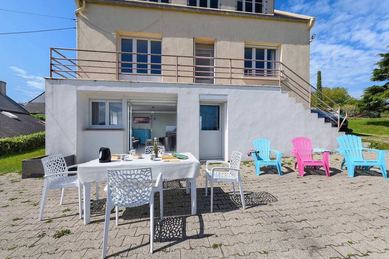Foto 13 von 29: Apartment 'Le Lannic – Herrlicher Hafenblick, Meerblick, Private Terrasse & Garten
