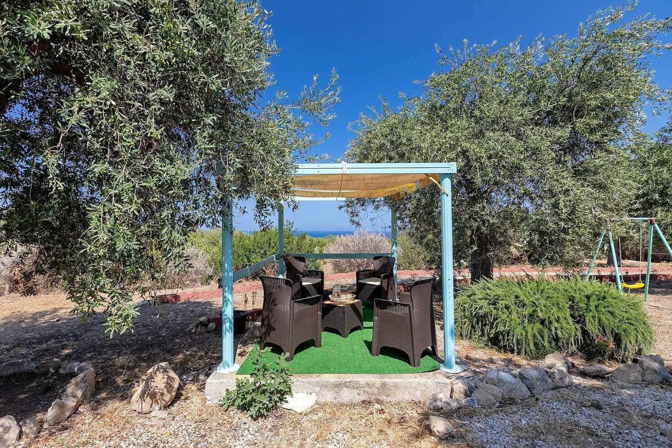 Foto 10 von 38: Ferienhaus 'Il Casale Del Giglio' mit Meerblick, Gemeinschaftsterrasse und privatem Garten