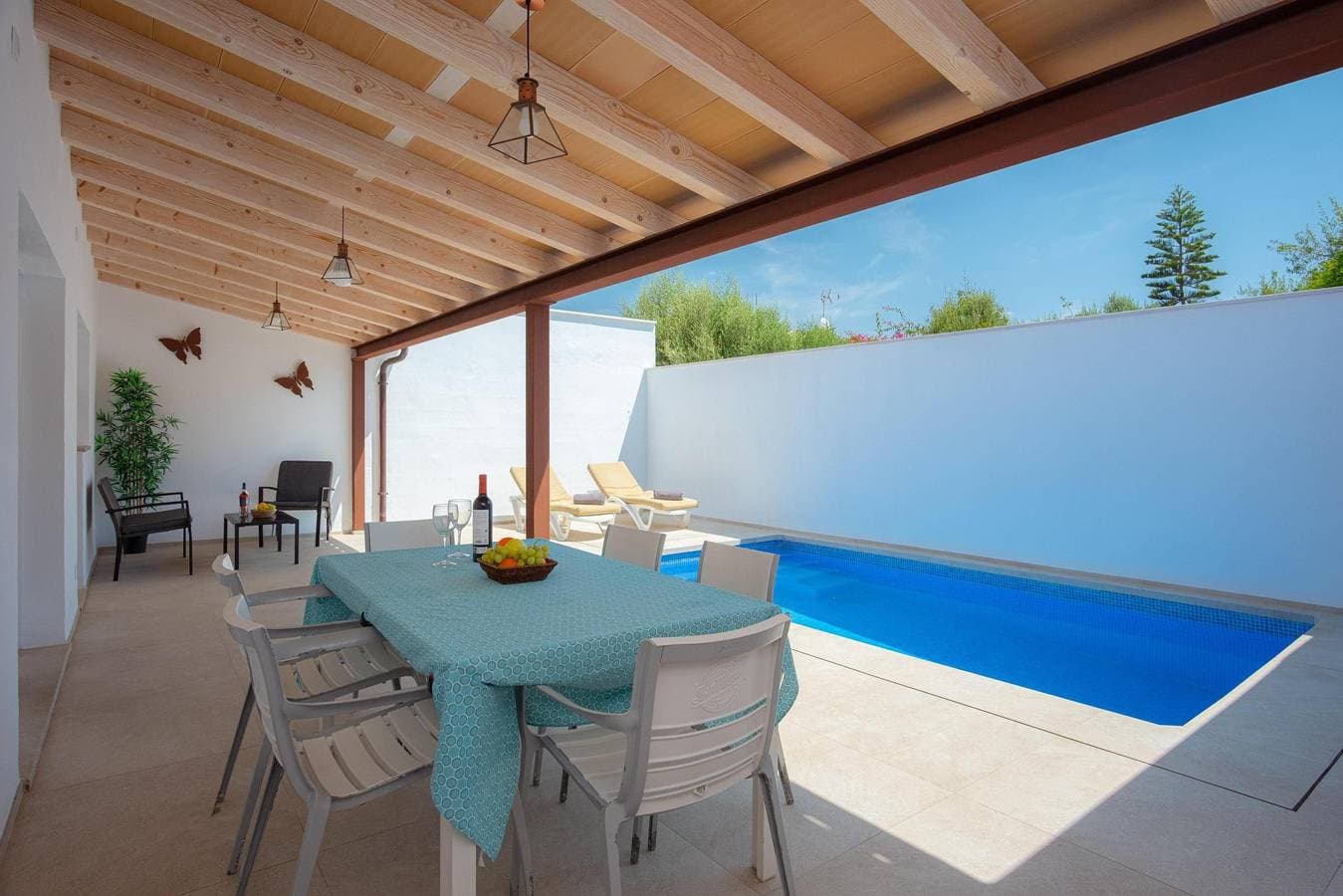 Foto 4 von 32: Sestanyolet - Ferienhaus mit privaten Pool in S'Estanyol (Llucmajor). WiFi gratis