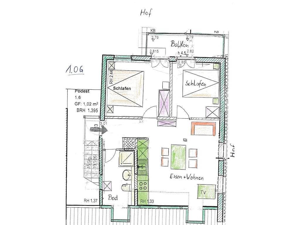 Foto 13 von 25: Ferienwohnung mit 2 Schlafzimmer