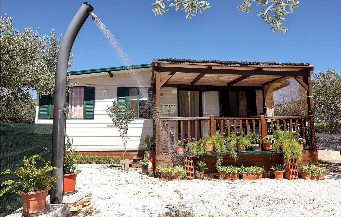 Gemütliches Mobilheim in der Nähe des Strandes von Copa Cabana mit Terrasse und Küche 1