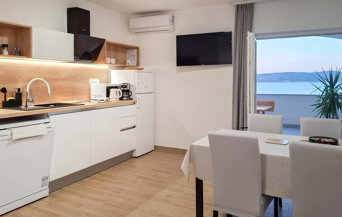 Foto 12 von 21: Gemütliche Wohnung mit Terrasse, WLAN und Parkplatz, 1,5 km vom Strand entfernt
