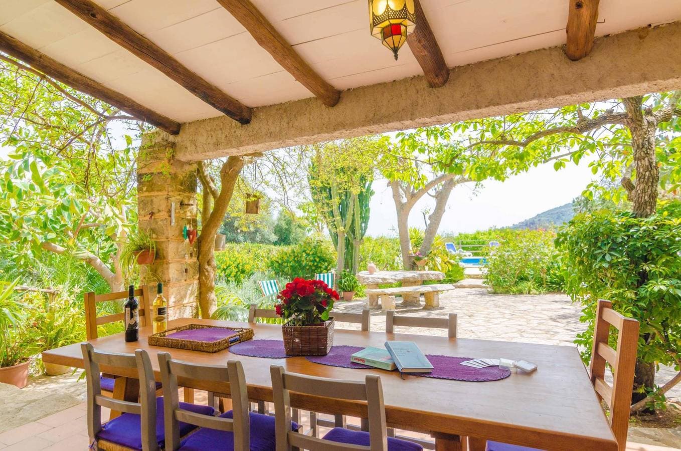 Foto 6 von 54: Es Rafal De Baix - Ferienhaus mit Blick auf die Berge in son Servera. WiFi gratis