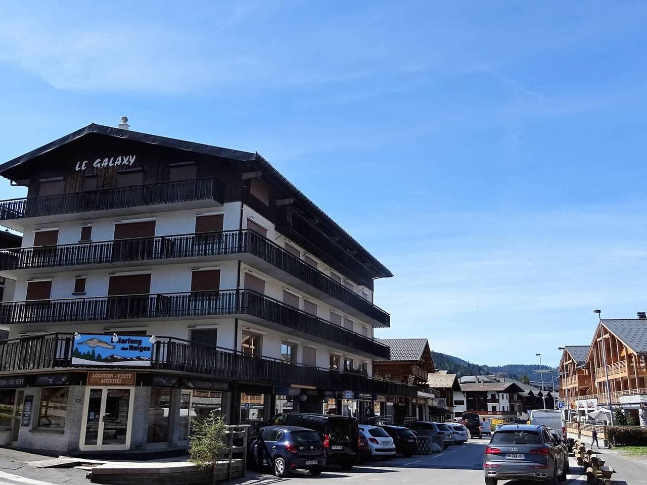 Foto 5 von 12: Zentrales Studio für 2 Pers. mit WIFI, Bettwäsche, Handtüchern und Balkon – Les Gets