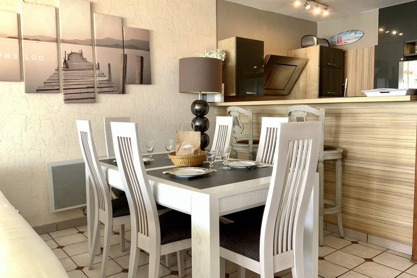 Foto 9 von 18: Appartement Mar e Souleu avec Terrasse et Vue Mer au Grau du Roi