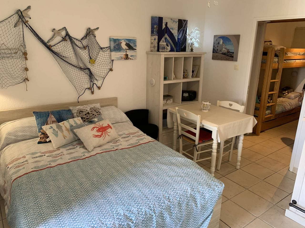 Foto 5 von 10: Studio in Pin Rolland, Strand und Geschäfte zu Fuß erreichbar