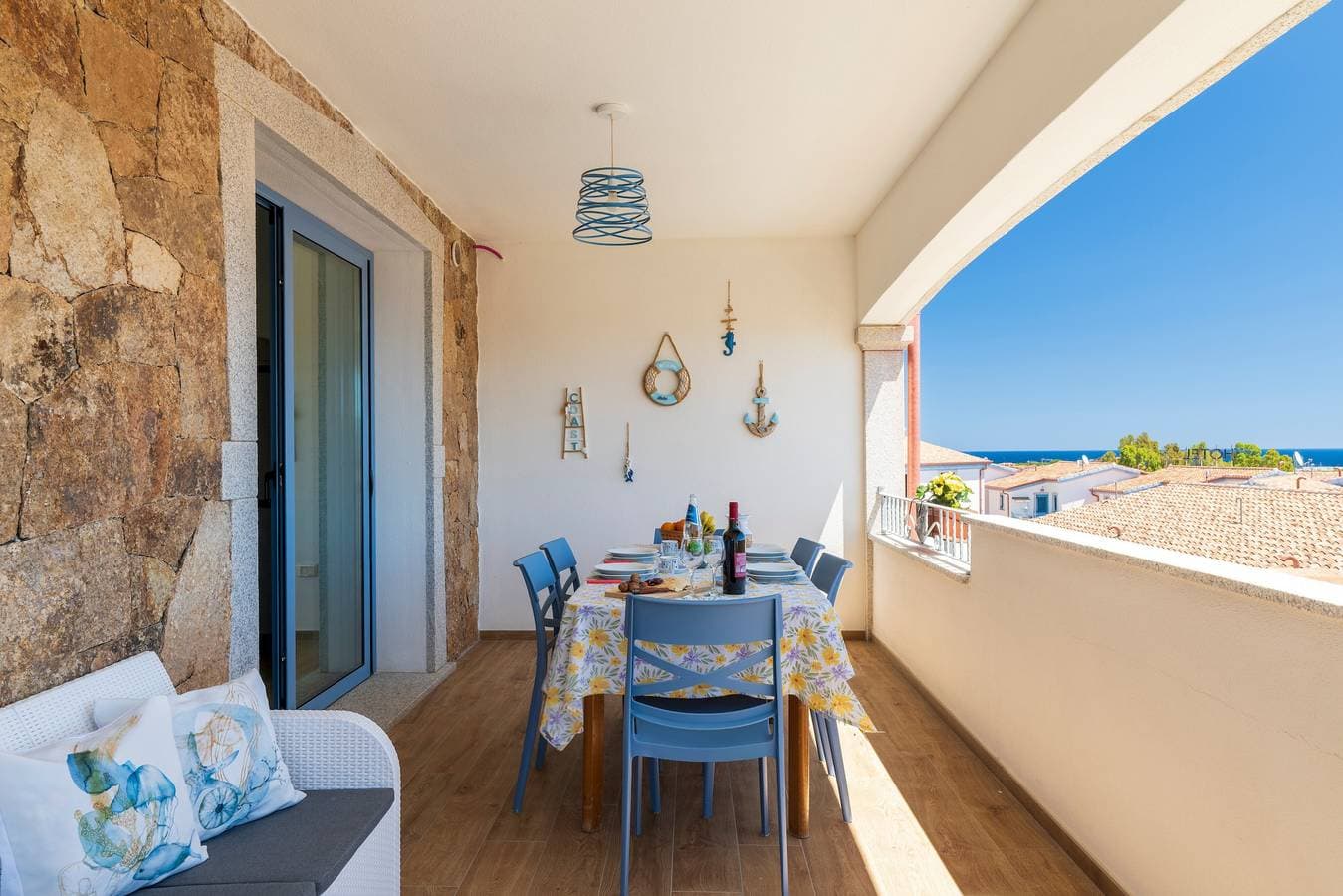 Foto 4 von 29: Privates Apartment mit spektakulärem Meerblick in La Caletta, Sardinien – 2 Schlafzimmer, 3 Betten