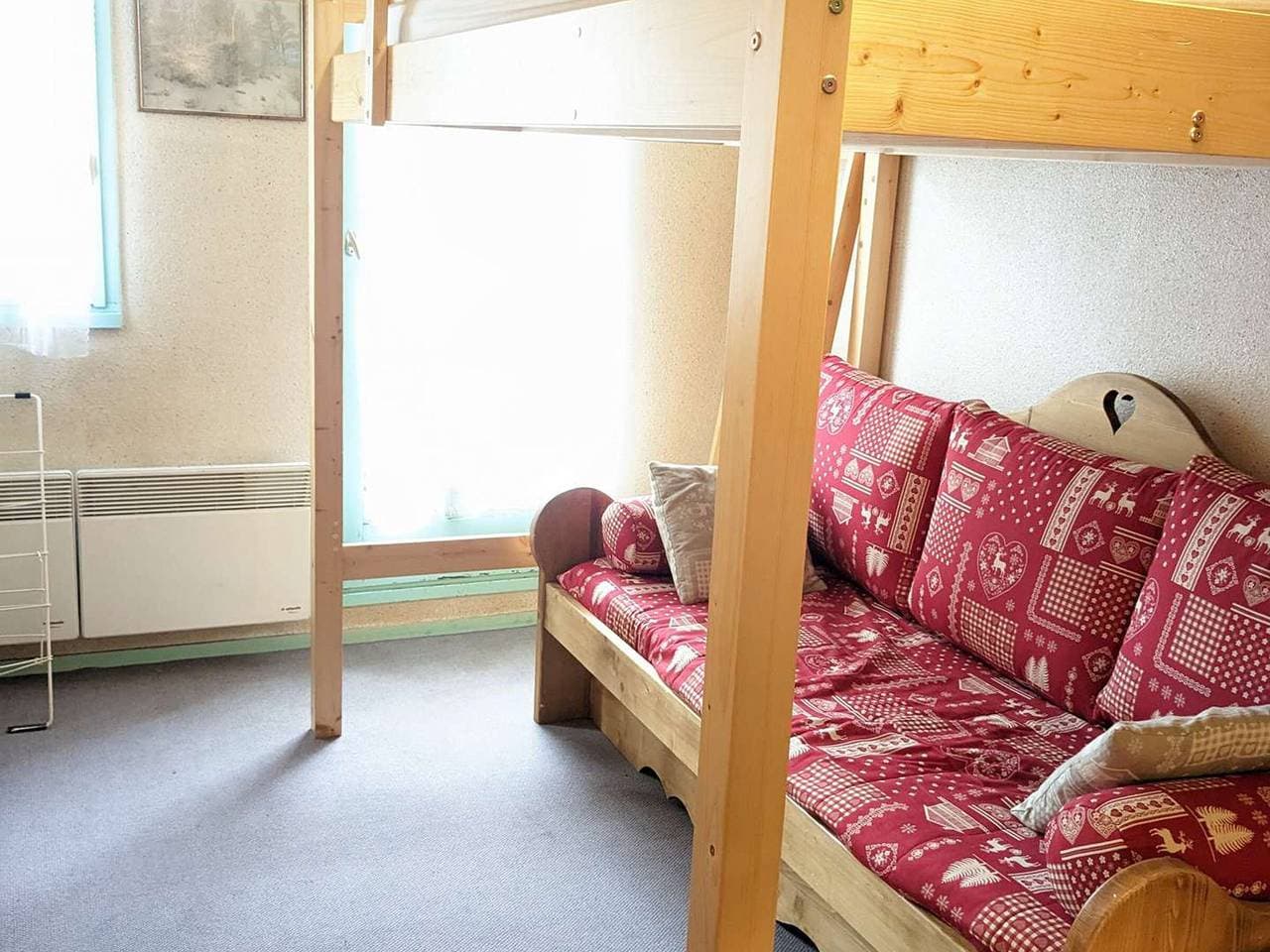 Gemütliches Studio 3 Schlafplätze in Adrets-Prapoutel, Ostbalkon 1