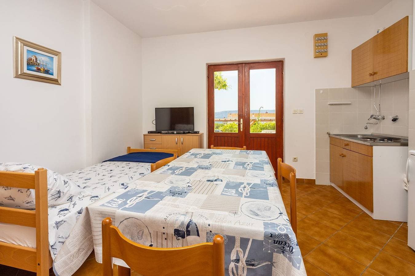 Foto 5 von 20: Beschauliches Studio-Apartment nur 250 Meter zum Strand mit Meerblick, Parkplatz, Grill