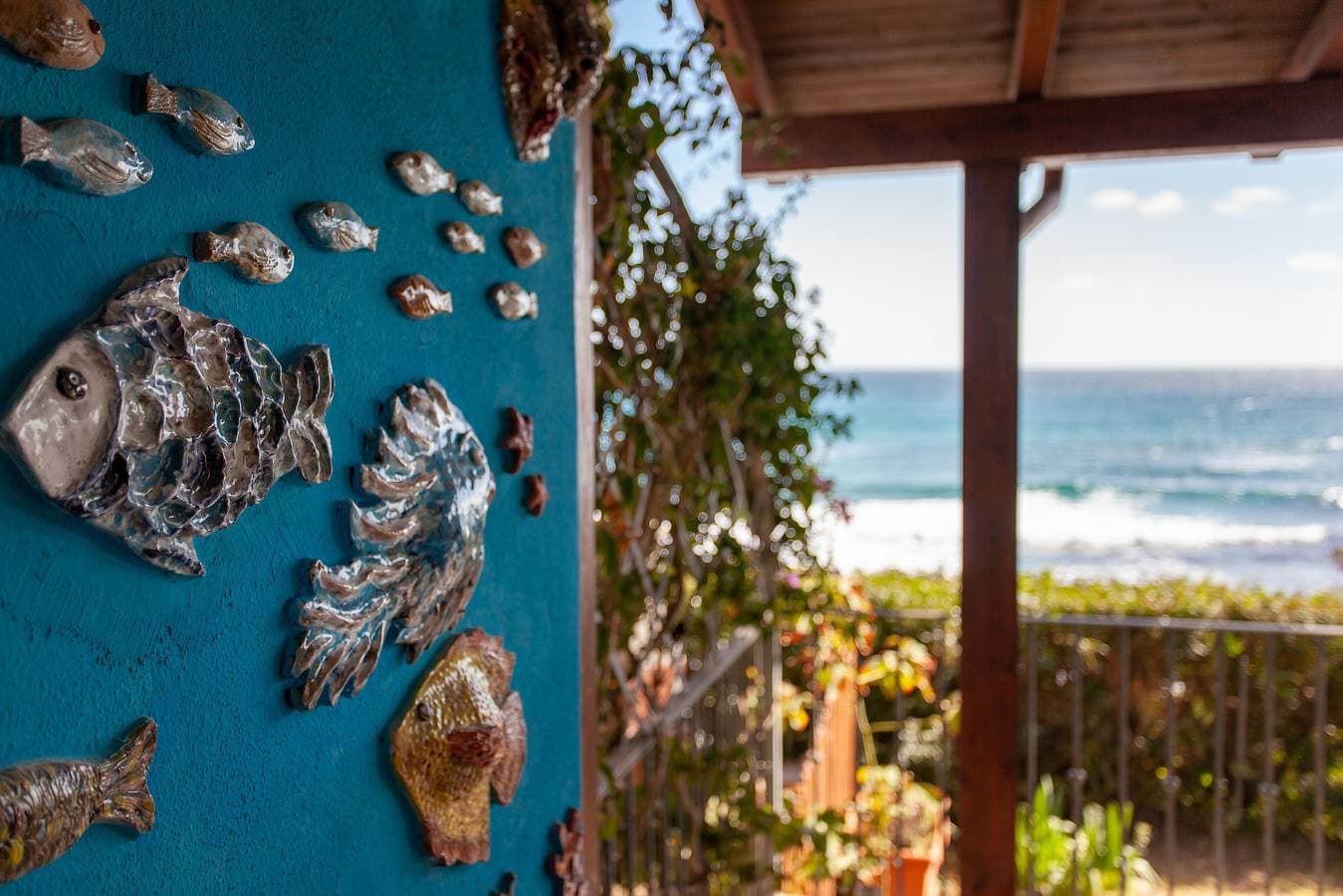 Foto 3 von 25: Ferienhaus Casa sulla Spiaggia 1 mit Meerblick, Terrassen und Garten