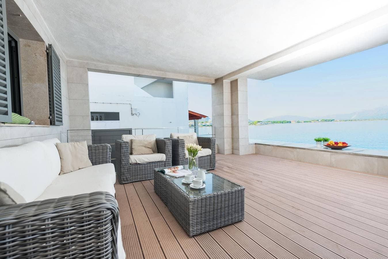 Foto 4 von 26: Aixa - Ferienhaus mit Meerblick in Es Barcarés - Alcúdia . WiFi gratis
