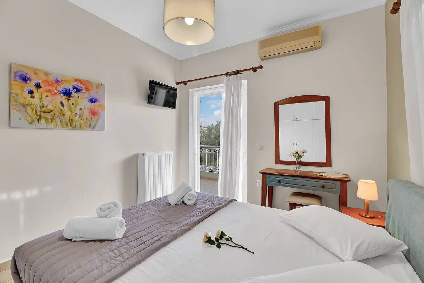 Foto 11 von 24: Ferienwohnung 'Elaia 2' mit Meerblick, WLAN und Klimaanlage