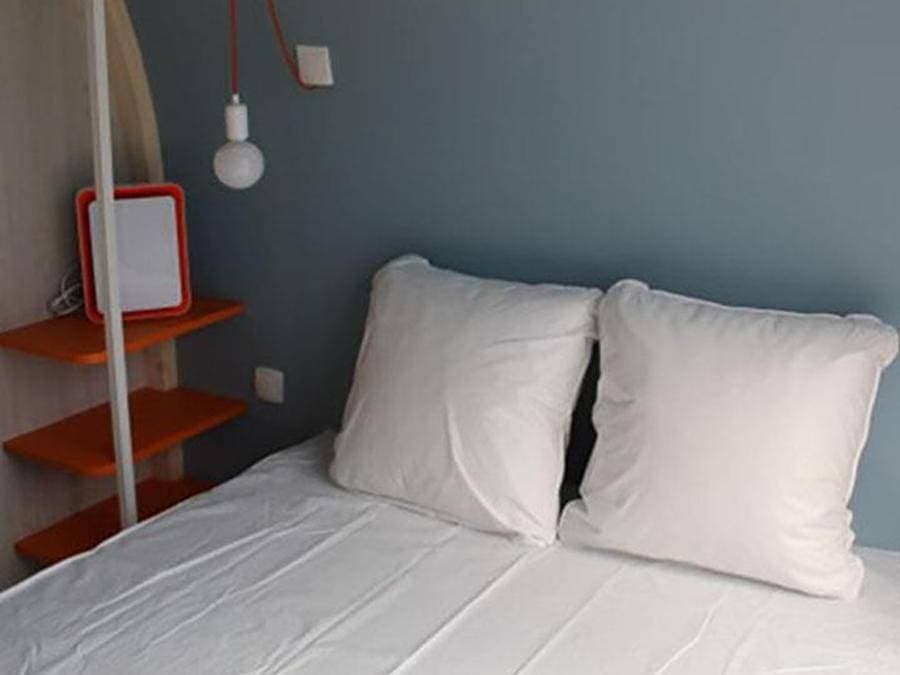 Foto 13 von 32: Camping Les Flots-Atlantique Village 2  - Bungalowzelt 4 personen - Coco Sweet| Ungewöhnlich