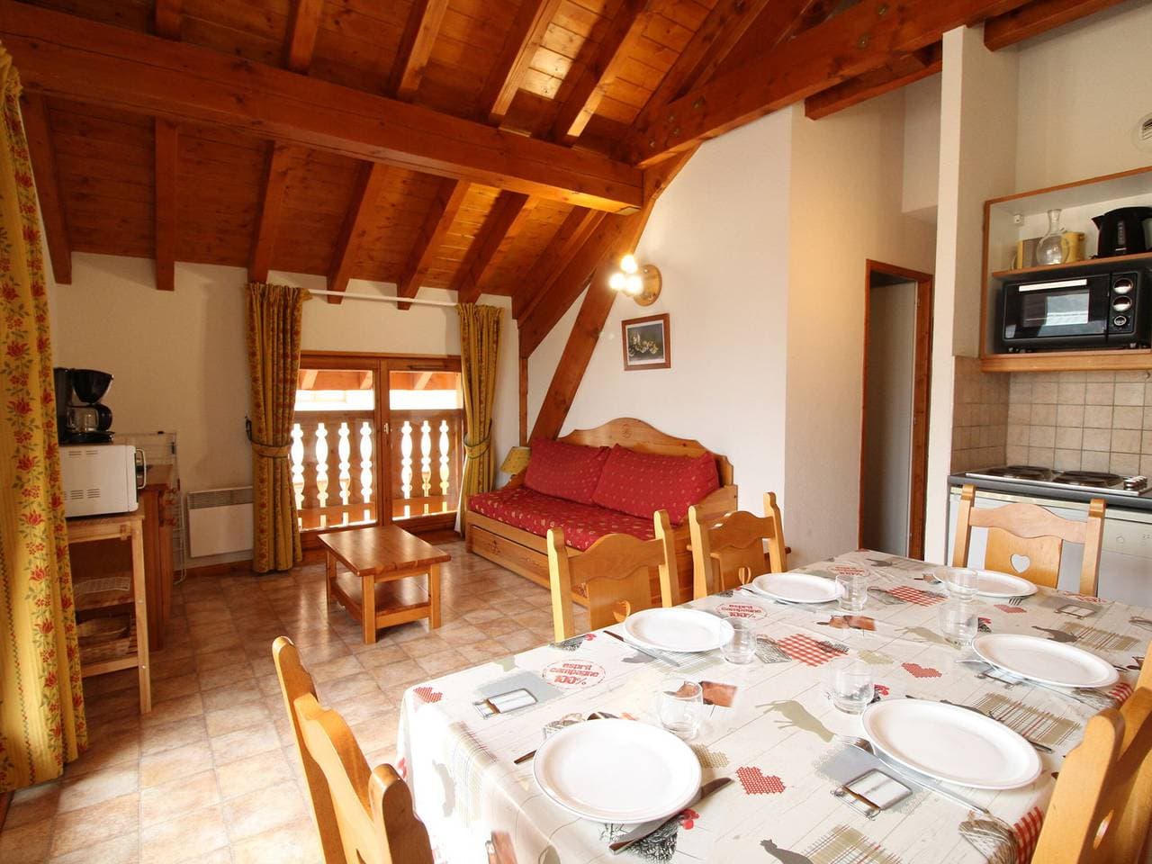 Foto 3 von 12: Gemütliche Wohnung für 6 Personen mit Balkon in Aussois