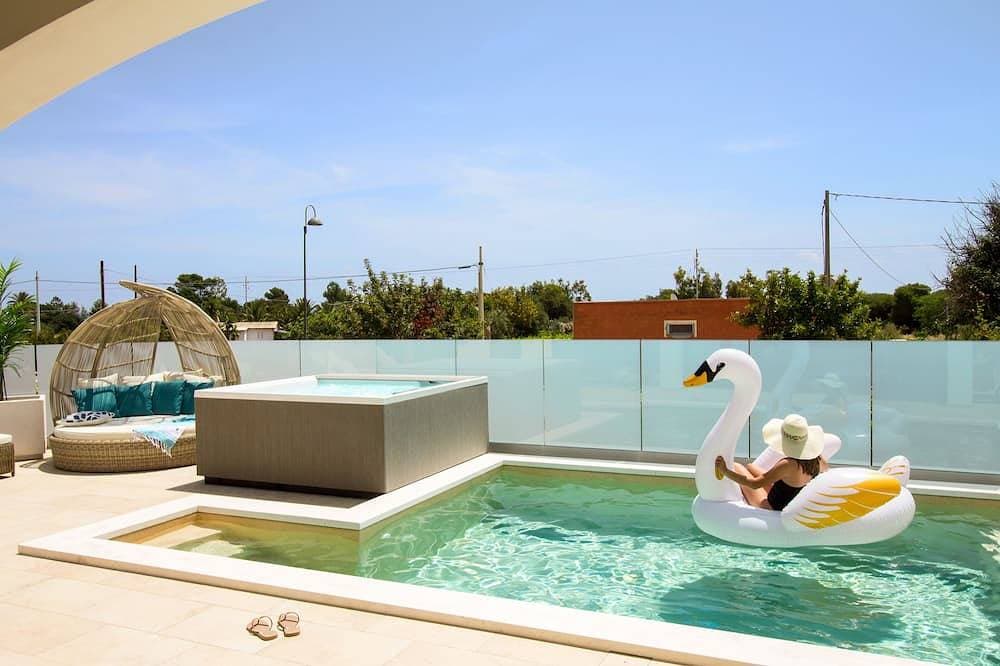Foto 7 von 30: Mediterranean villa with private pool on Foxi Manna beach in Sardinia