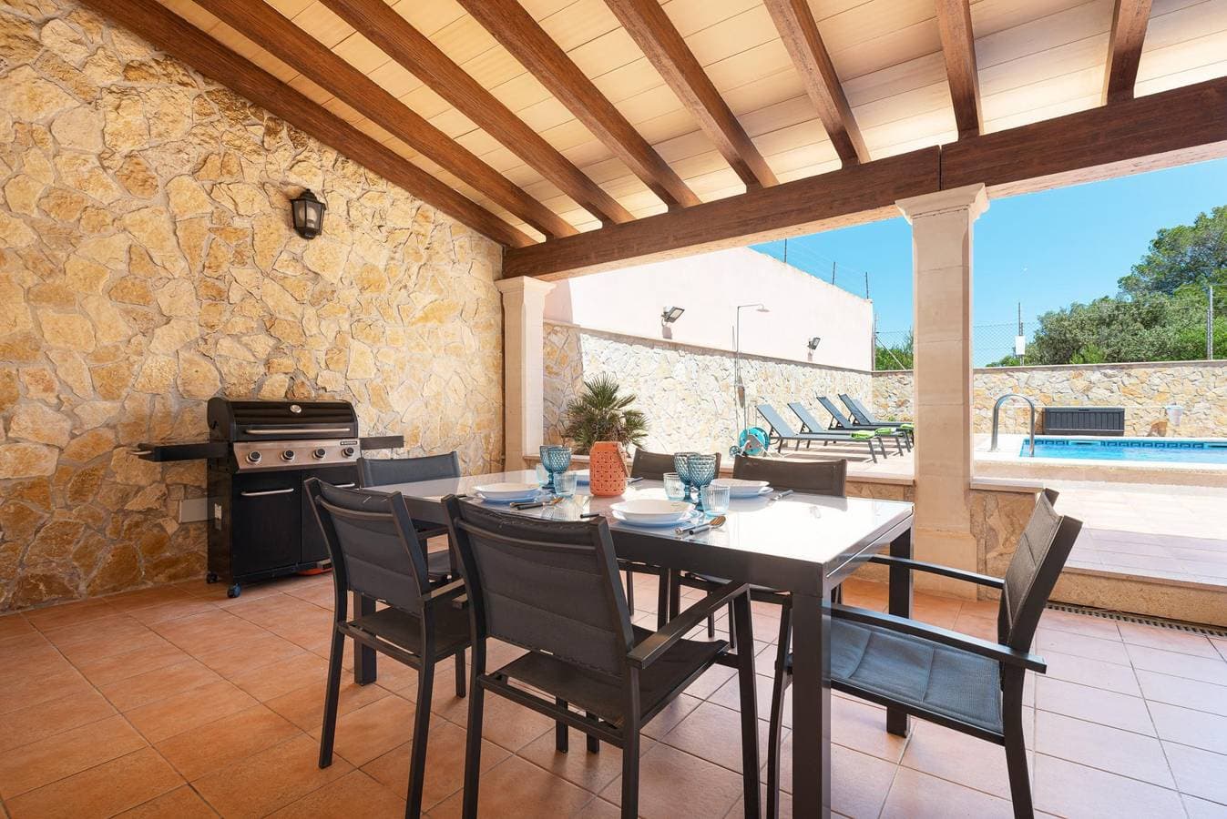 Foto 6 von 40: Villa Gloria - Ferienhaus mit privaten Pool in Cala Pi - Llucmajor. WiFi gratis