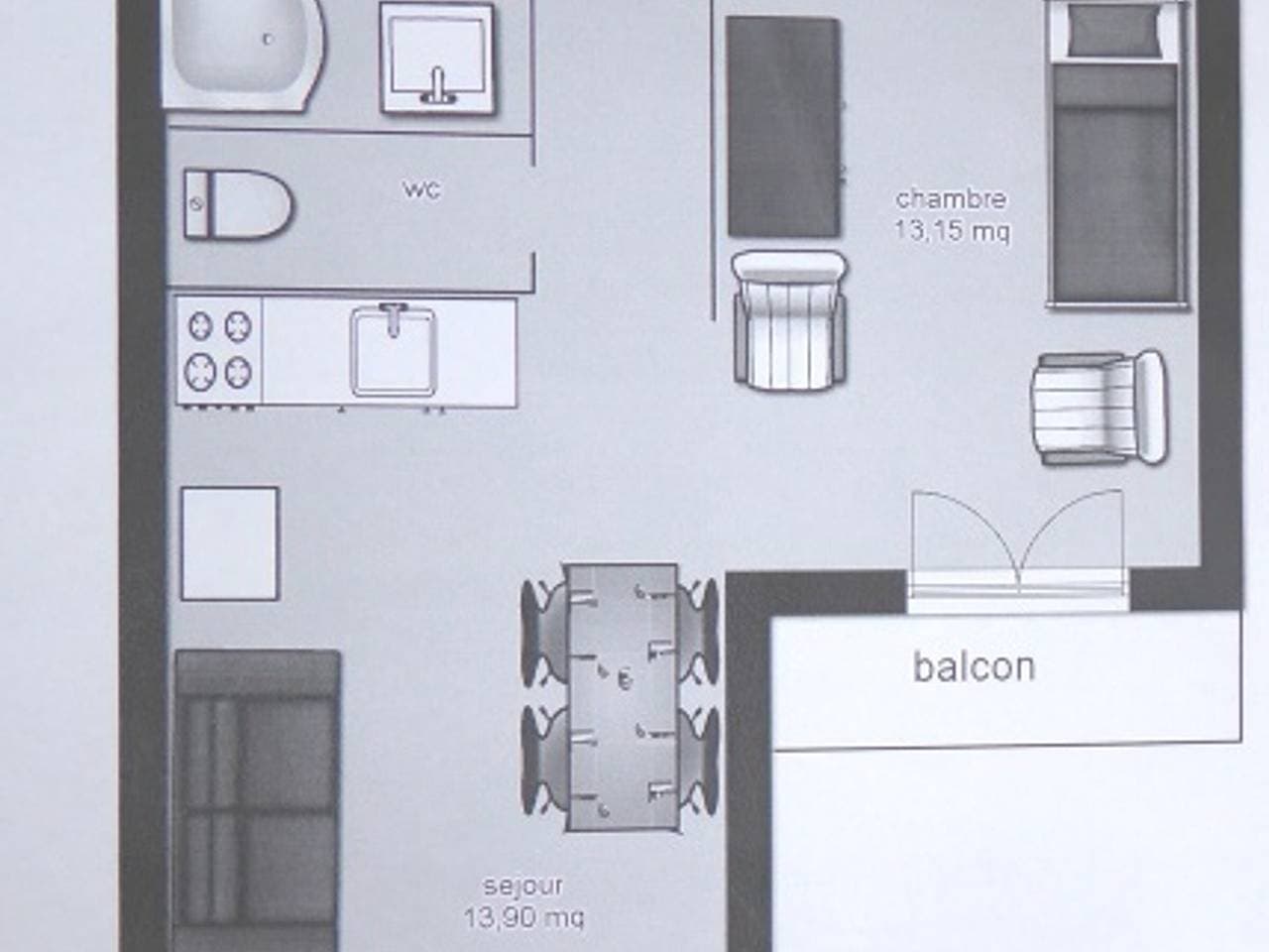 Foto 7 von 8: Wohnung in Aussois, 34m², 4 P., nahe Skilifte