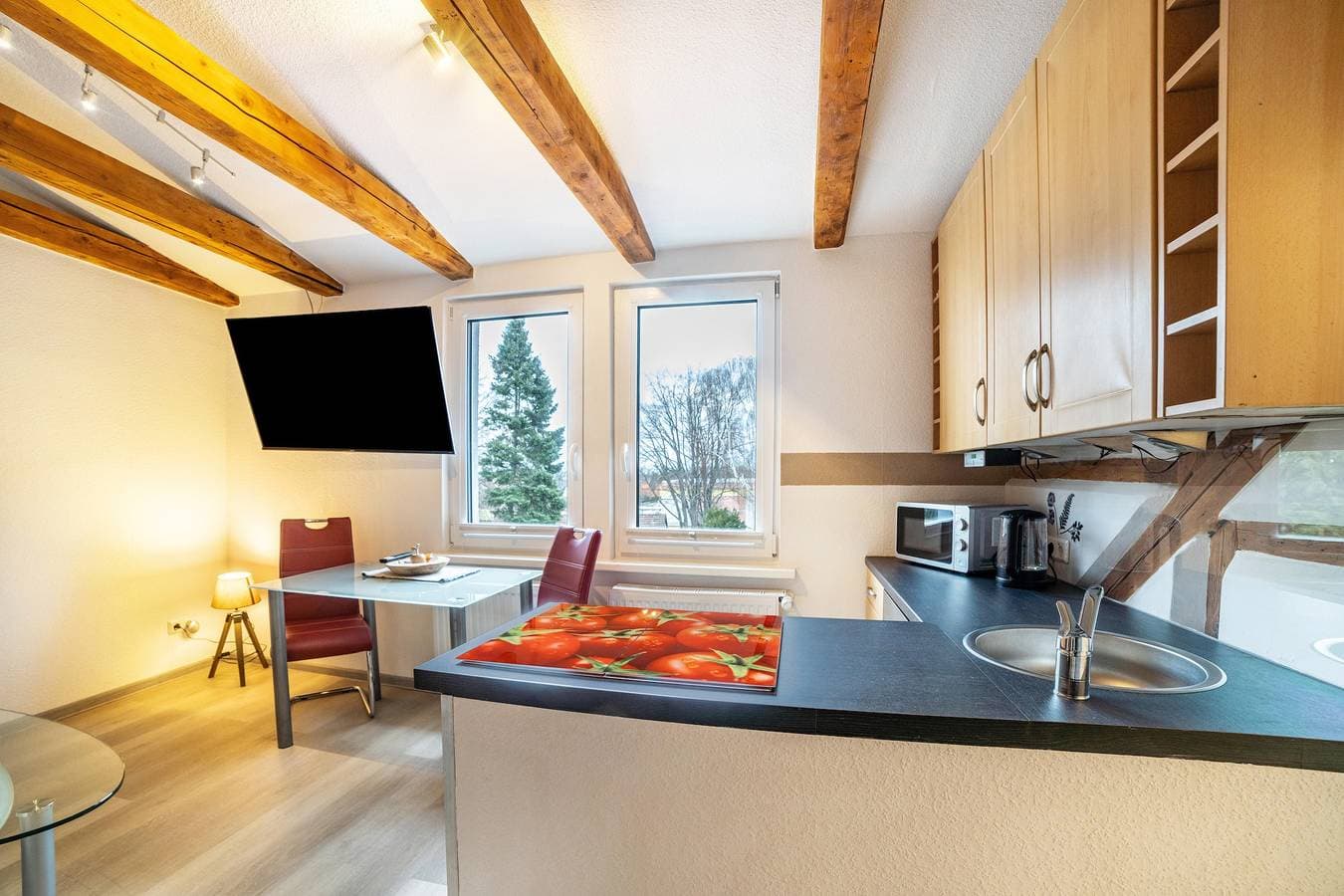 Foto 4 von 16: Ferienwohnung 'Im Harzer Vogelnest Meisennest' mit Bergblick und Wlan