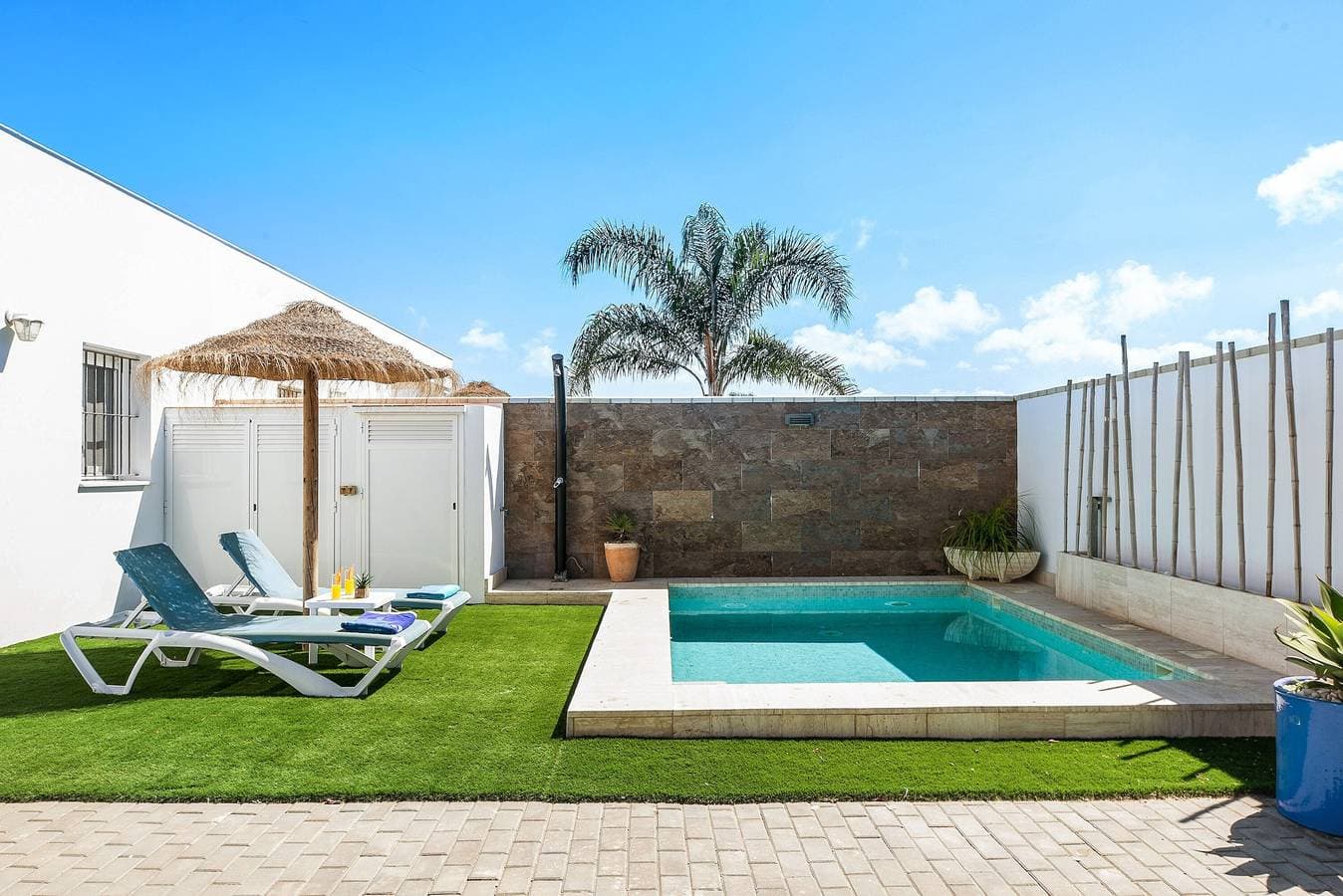 Foto 3 von 27: Ferienhaus 'Casa Orilla Sur A' in Strandnähe mit Pool und WLAN