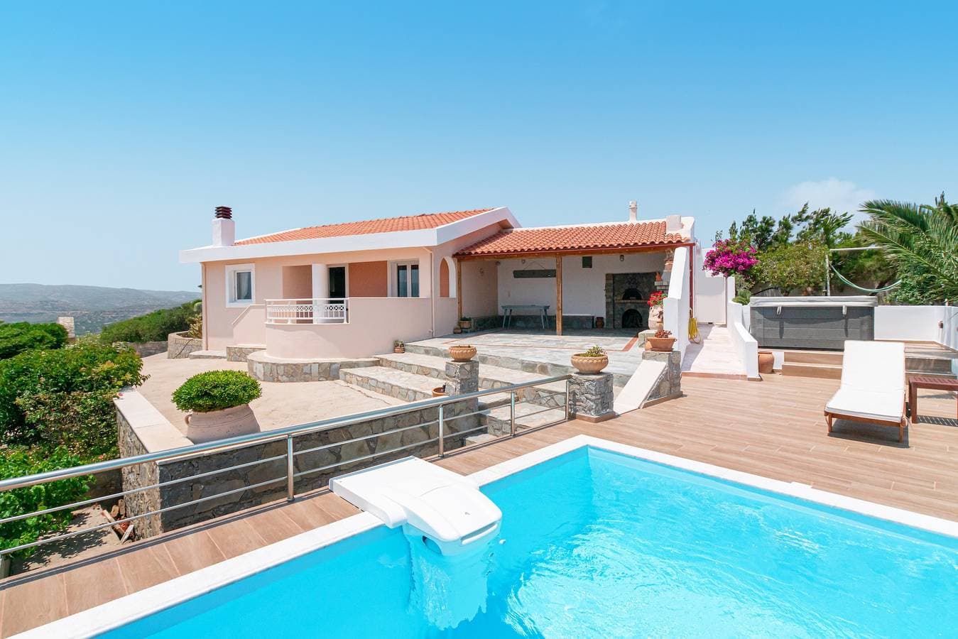Foto 2 von 45: Villa 'Aiolos' – Swim Spa, Privat, mit Meerblick, WLAN und Klimaanlage