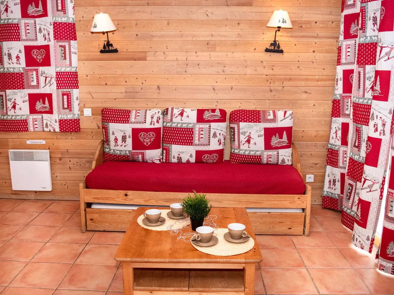 Foto 7 von 19: Studio-Kabine mit Balkon und Parkplatz in Pra Loup 1500
