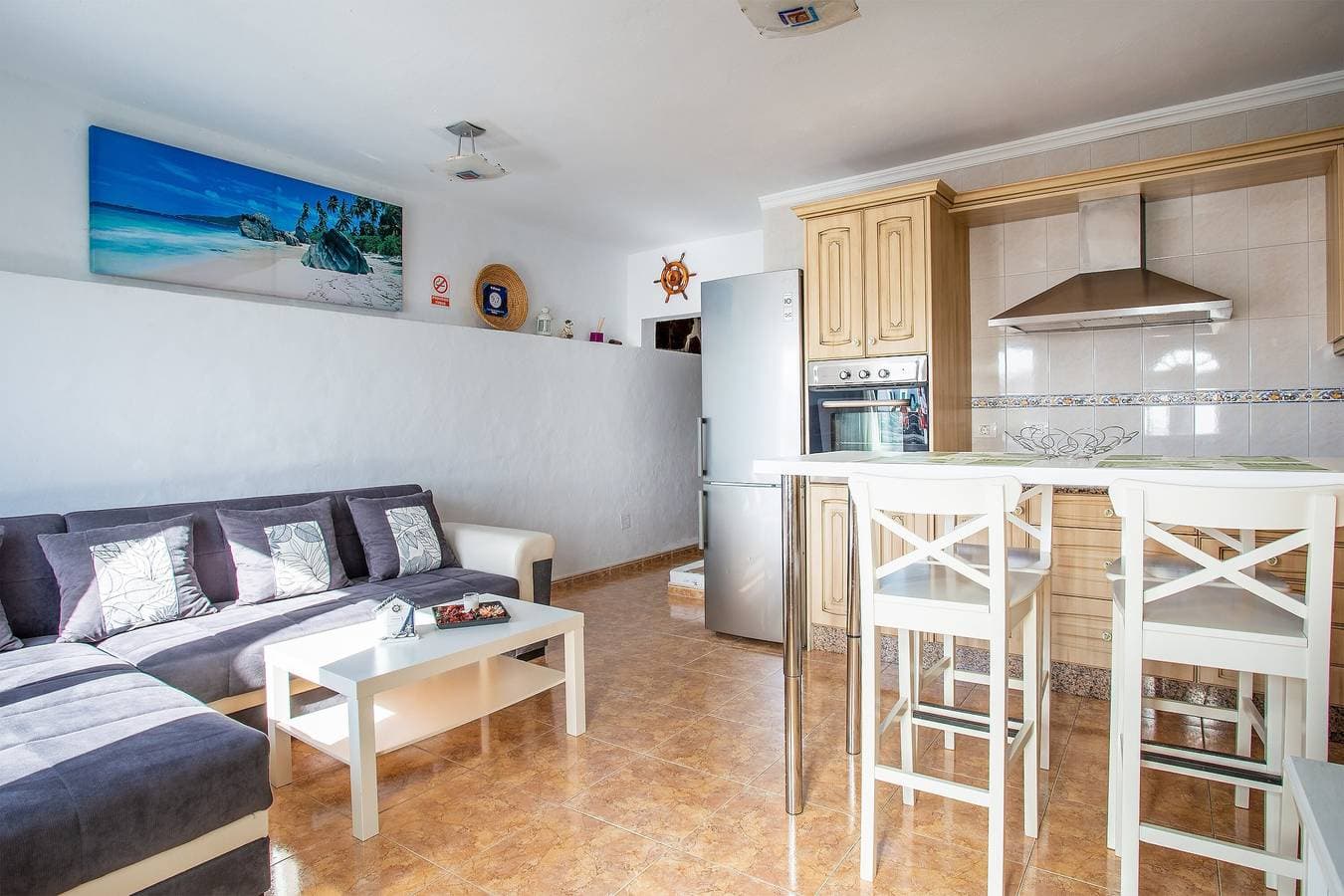 Foto 3 von 25: Charmantes Apartment direkt am Meer in der Nähe von Caletón Blanco mit WLAN
