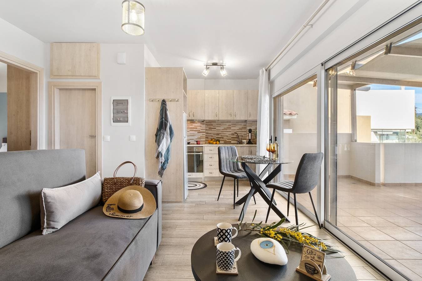 Foto 8 von 26: Ferienwohnung "Evagelia Luxury 2" mit Meerblick, Gemeinschaftspool und WLAN