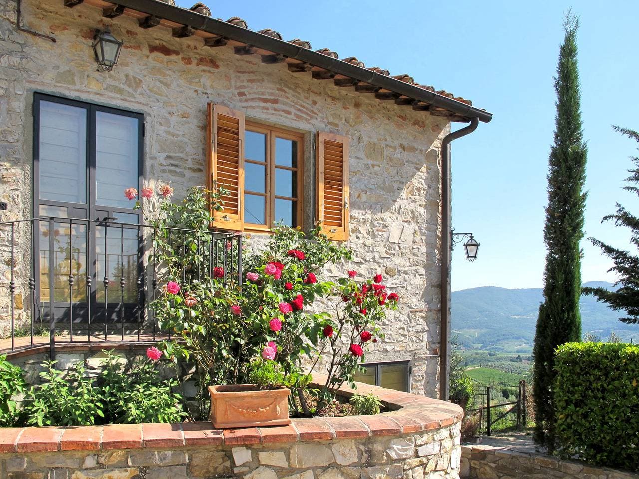 Montefioralle 3 km von Greve in Chianti: Agriturismo auf Weingut San Rocco 1