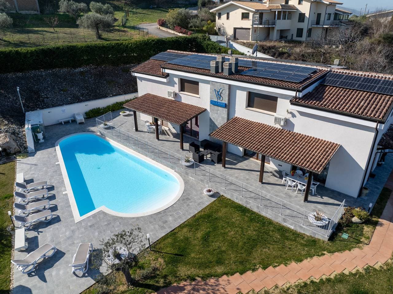 Sehr kinderfreundlicher, gemütlicher, freistehender Landsitz Villa Soave 1