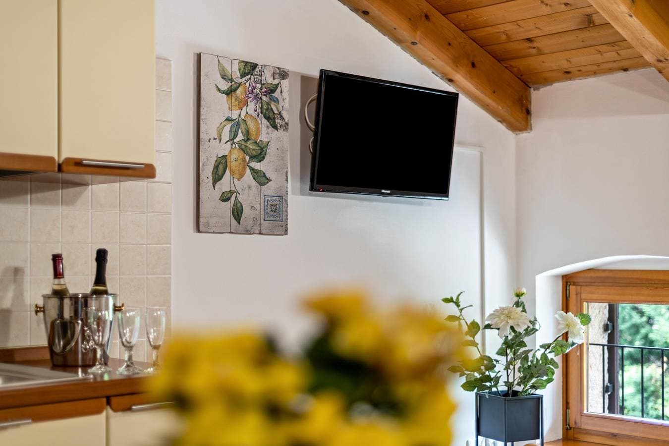 Foto 13 von 30: Ferienwohnung "Agriturismo Colombare Teboi Trilo" mit Bergblick, Gemeinschaftspool und WLAN