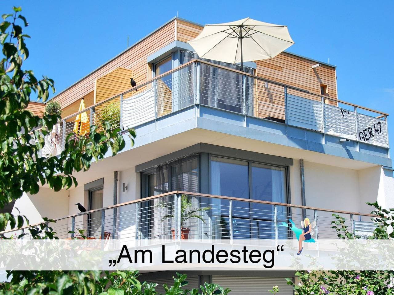 Ferienwohnung Am Landesteg - Maisonette mit 2 Balkonen exklusiv und am See 1