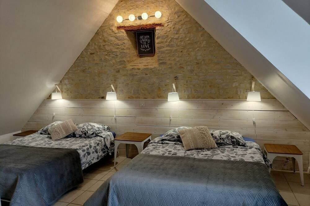Foto 2 von 30: Cottage-Komfort-Ensuite mit Dusche-Gartenblick-Gîte Le Douaire