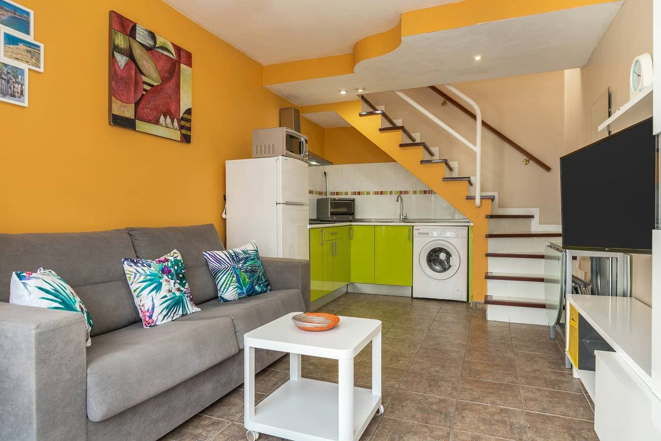Foto 4 von 21: Ferienhaus "Bungalow Dunaflor Verde Maspalomas" mit Balkon, Gemeinschaftsterrasse & Pool