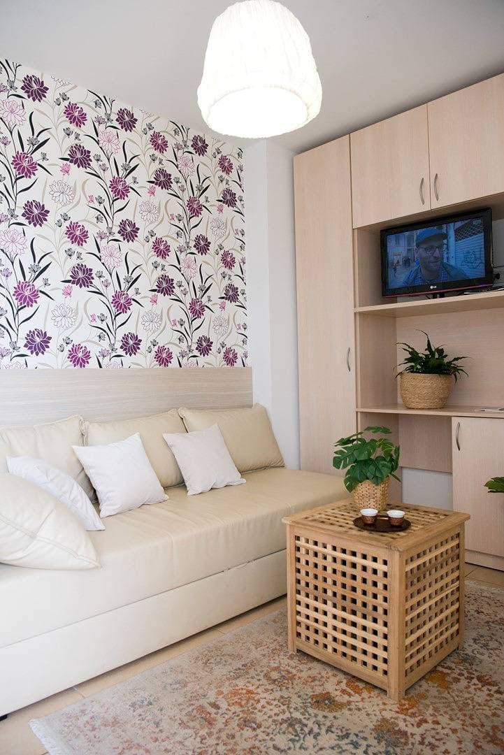 Foto 7 von 26: Ein-Zimmer-Ferienwohnung Sandra II mit Terrasse und Gartenblick