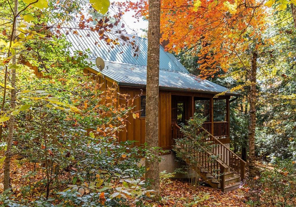 Foto 7 von 42: Gemütliche Berghütte 13 Hektar in der Nähe von Dupont State Forest Wifi