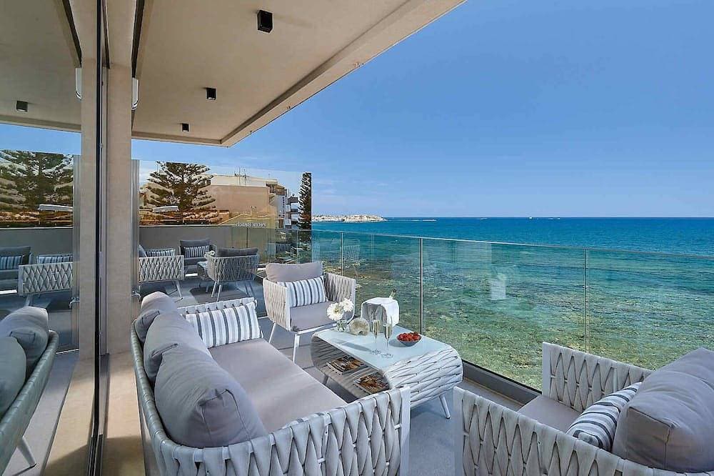 Foto 13 von 30: Neu Seafront Apartment, familienfreundlich, ruhig und zentral mit Infinity-Pool