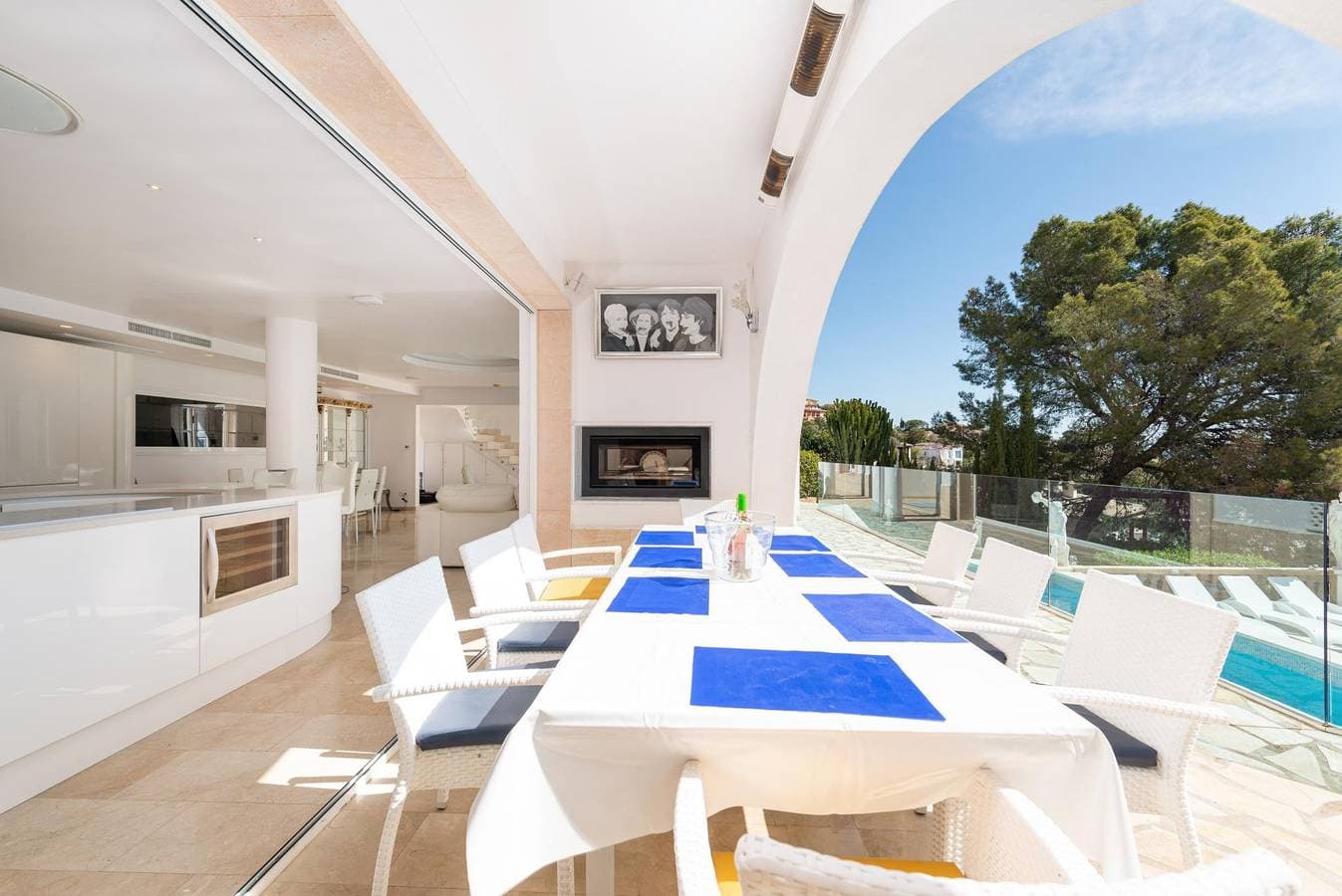 Foto 9 von 59: Villa Meerblick - Luxusvilla in Portals Nous - W-Lan gratis